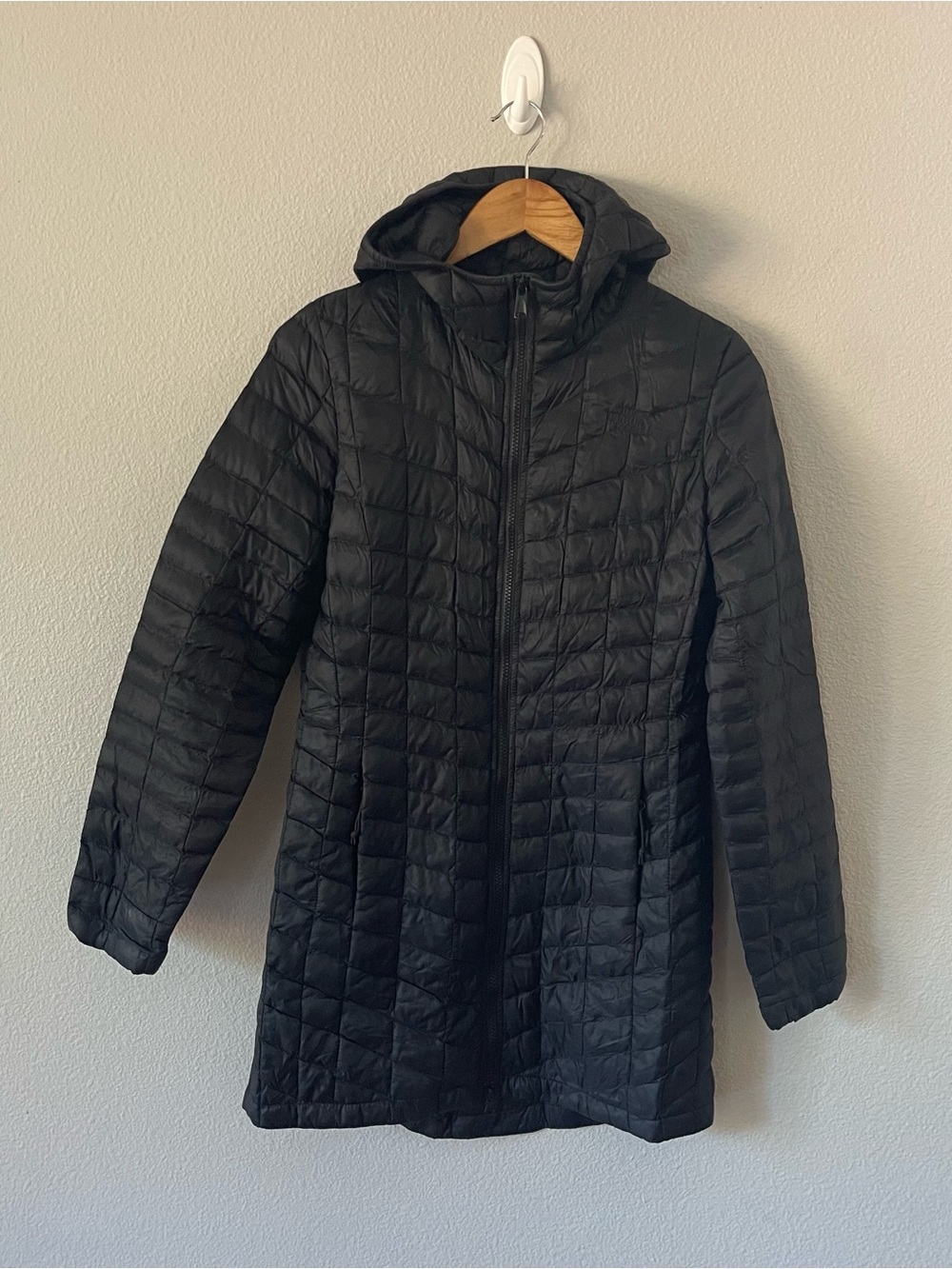 The North Face Women’s ThermoBall Parka II Size S Black Hooded Coat Jacket